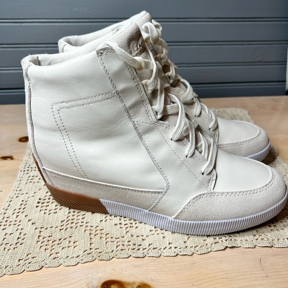 Sorel Out N About Dove Wedge Sneakers Ankle Bootie Boots Shoes Size 10 new - Picture 2 of 8